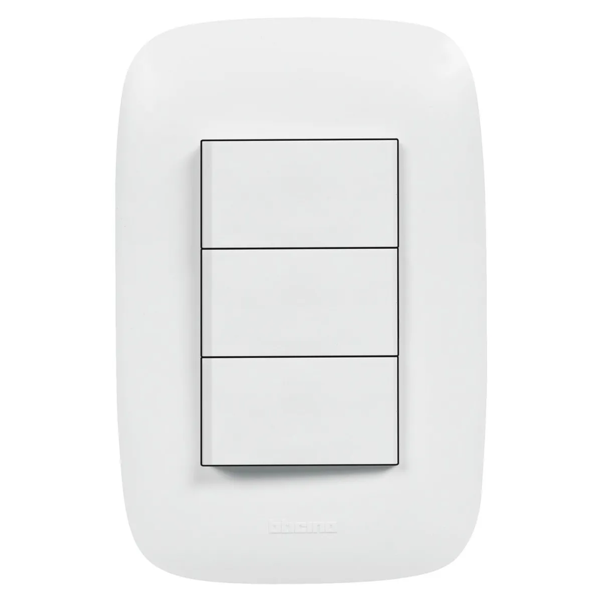 BTICINO - Interruptor Triple Domino Sencia Blanco