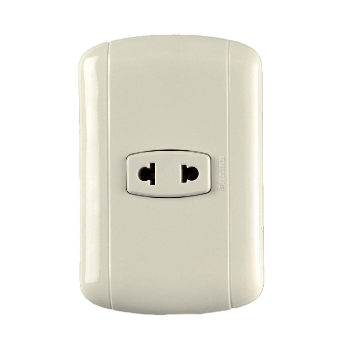 BTICINO - Tomacorriente Simple Domino Sencia Blanco