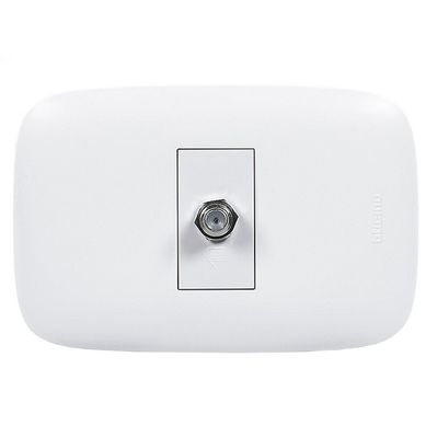 Toma Coaxial TV Domino Sencia Blanco