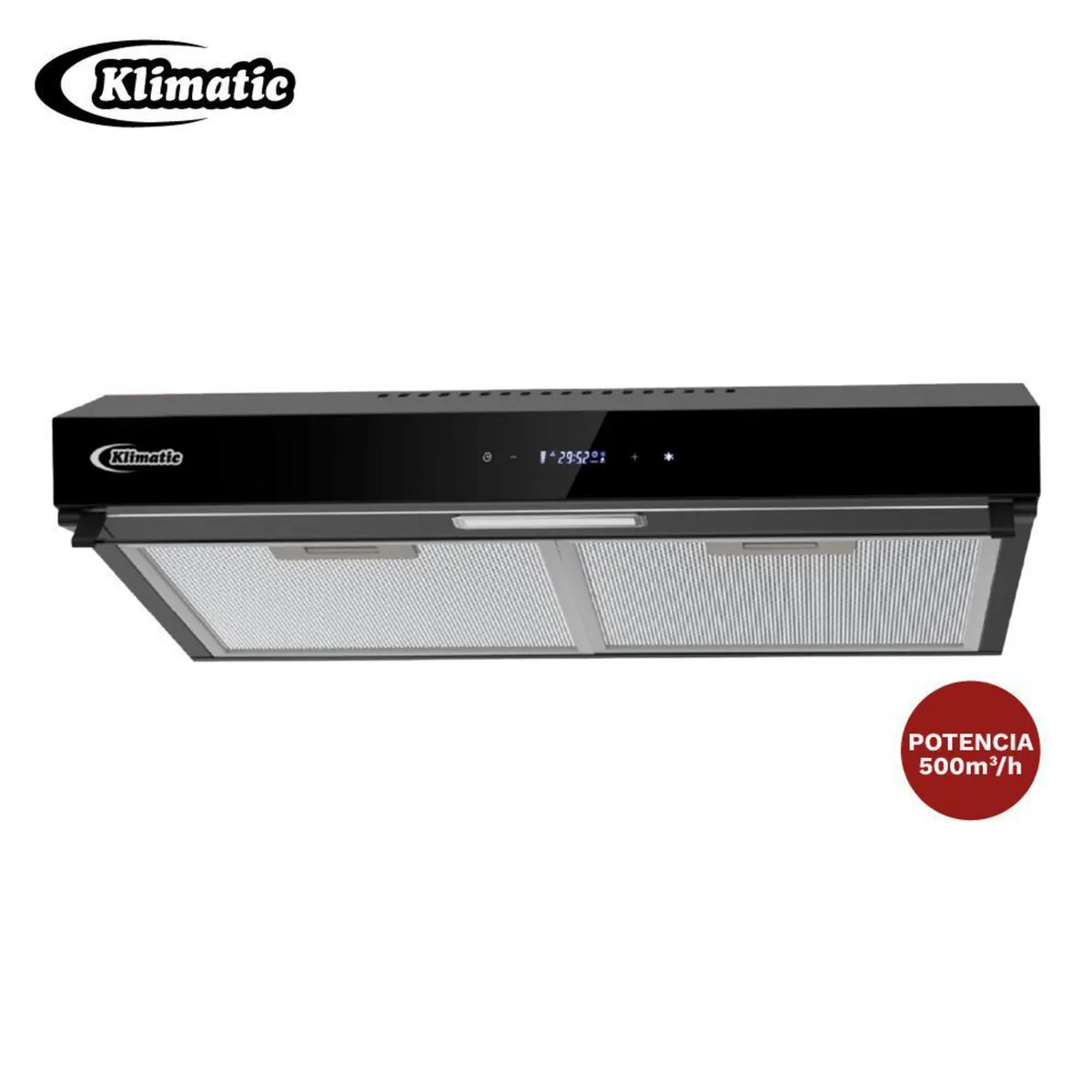 Klimatic - Campana Convencional Amsterdam Black 60cm Negro