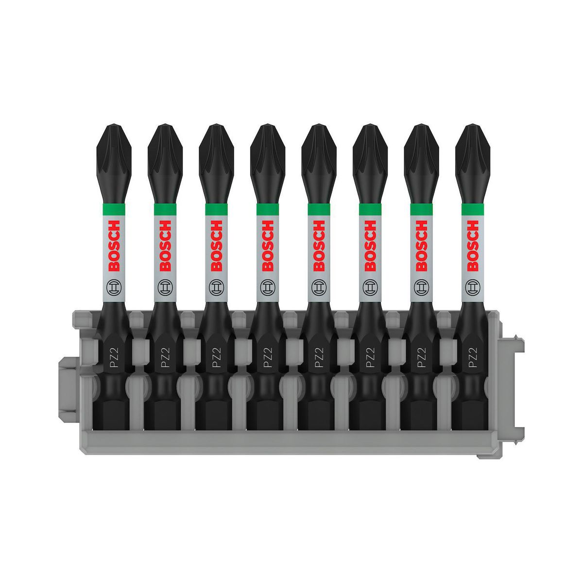 BOSCH - Set Puntas Impacto PZ2 8 Unidades 55mm.