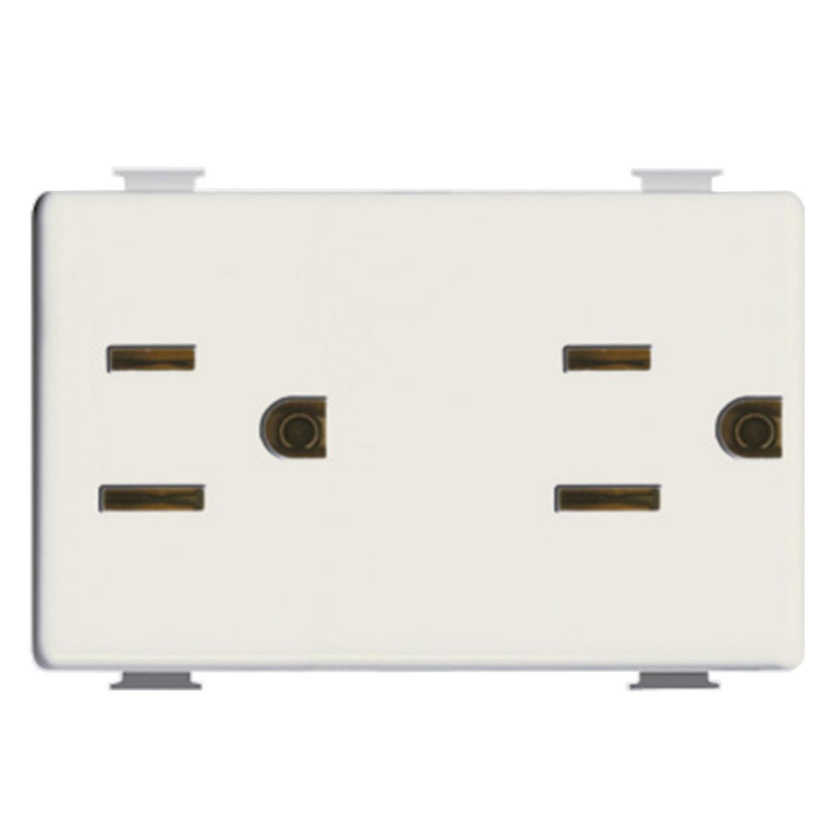 BTICINO - Dado Toma Doble Americano Matix Marfil