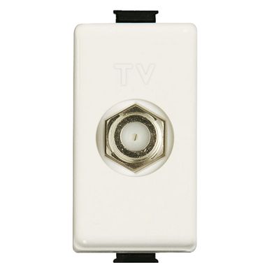 Toma Coaxial TV Matix Marfil