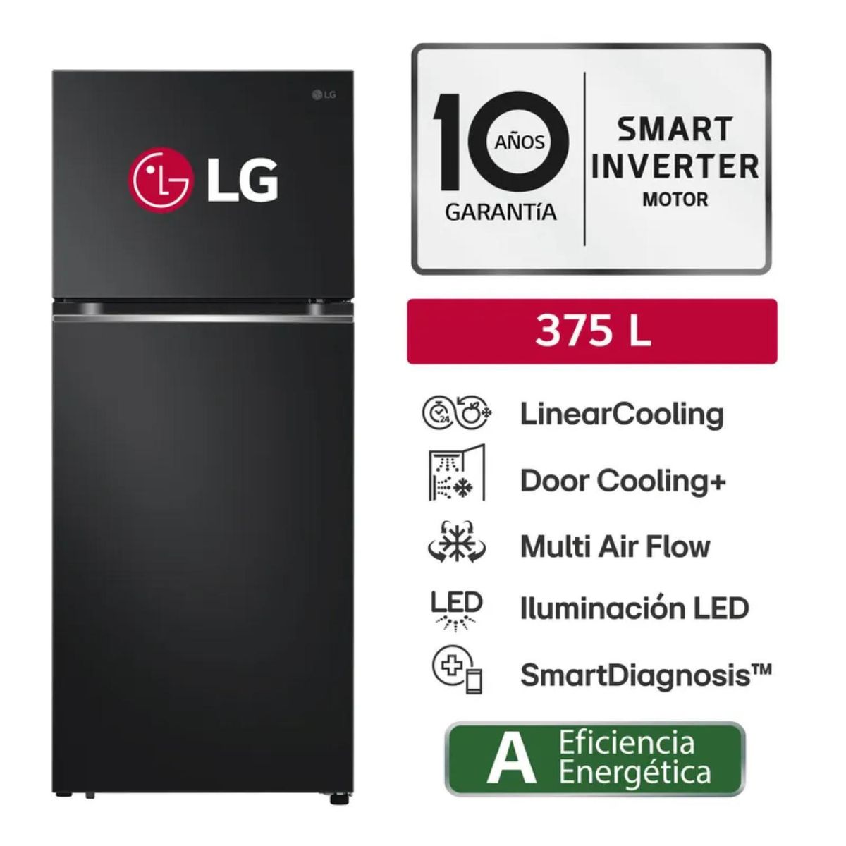 LG - Refrigeradora 375 Litros VT37BPD