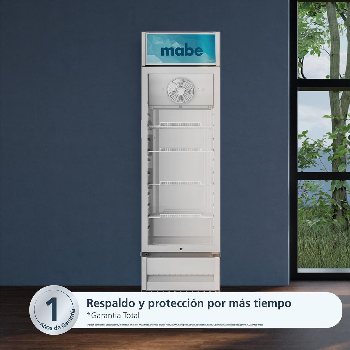 MABE - Vitrina Sin freezer 316 Litros ALASKAVIT316PG.