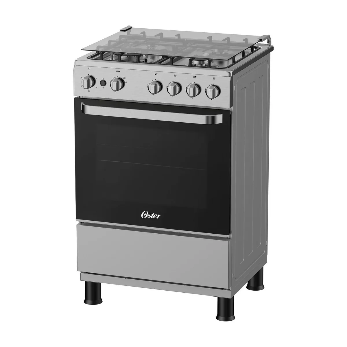 OSTER - Cocina Oster a Gas 4 Quemadores OS-PGSBMI2404IGS.