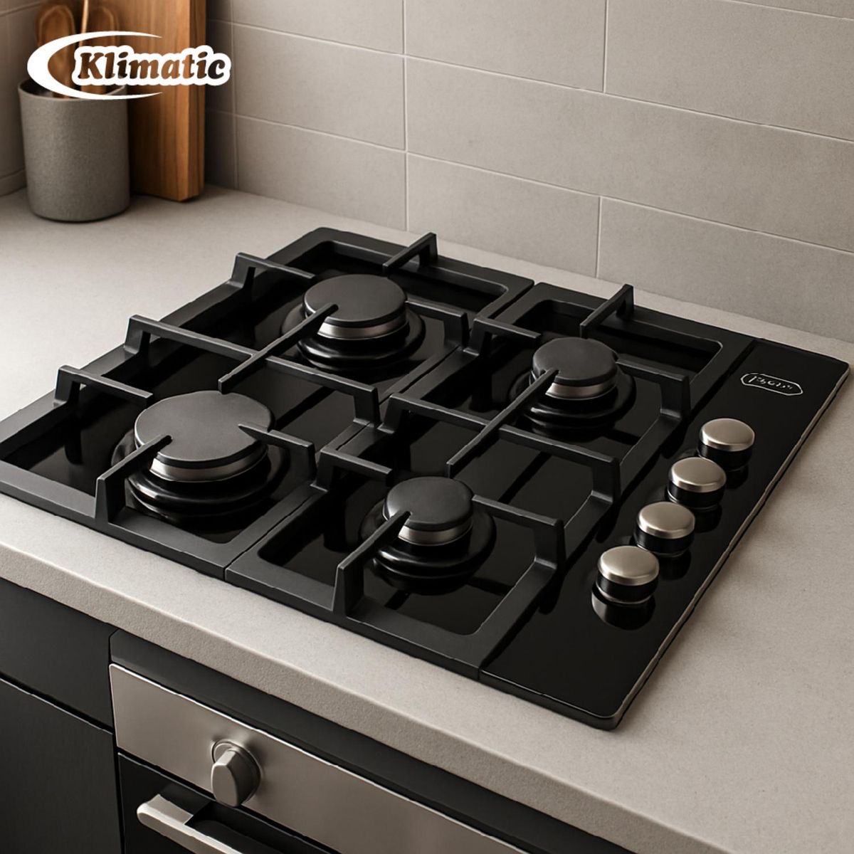 KLIMATIC - Cocina Empotrable a Gas 4 Quemadores Esslin..