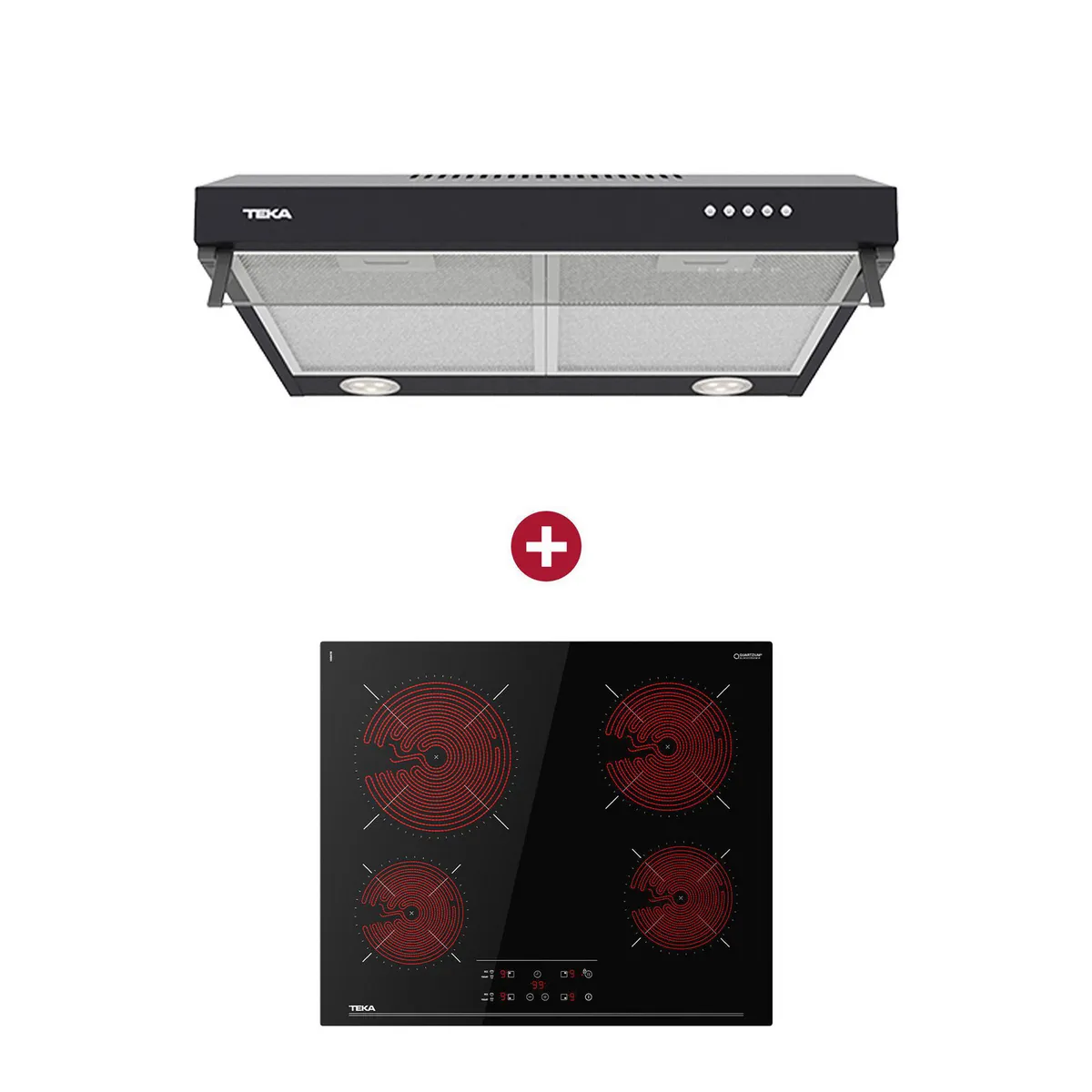 Teka - Combo Encimera Eléctrica TBC64010 + Campana Extractora CX62120