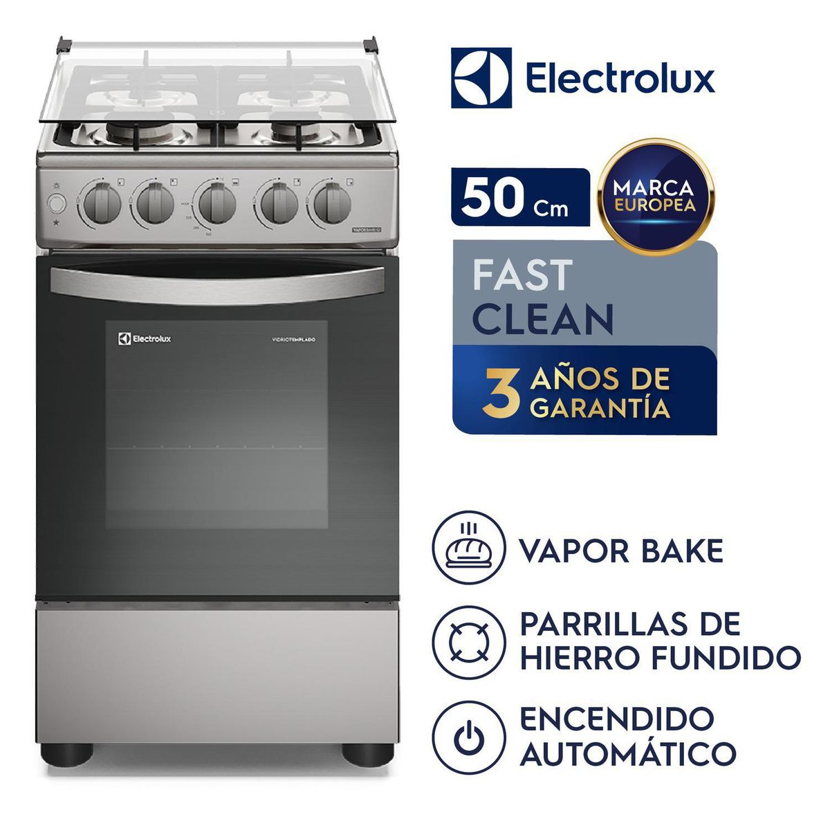 ELECTROLUX - Cocina a Gas 4 Platos FE4XSR