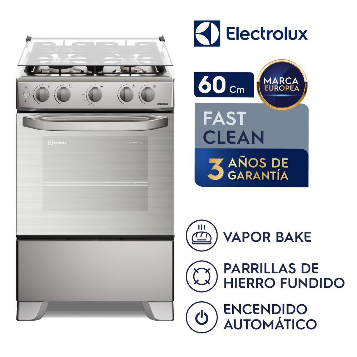 Electrolux - Cocina a Gas 4 Platos FE4GMR