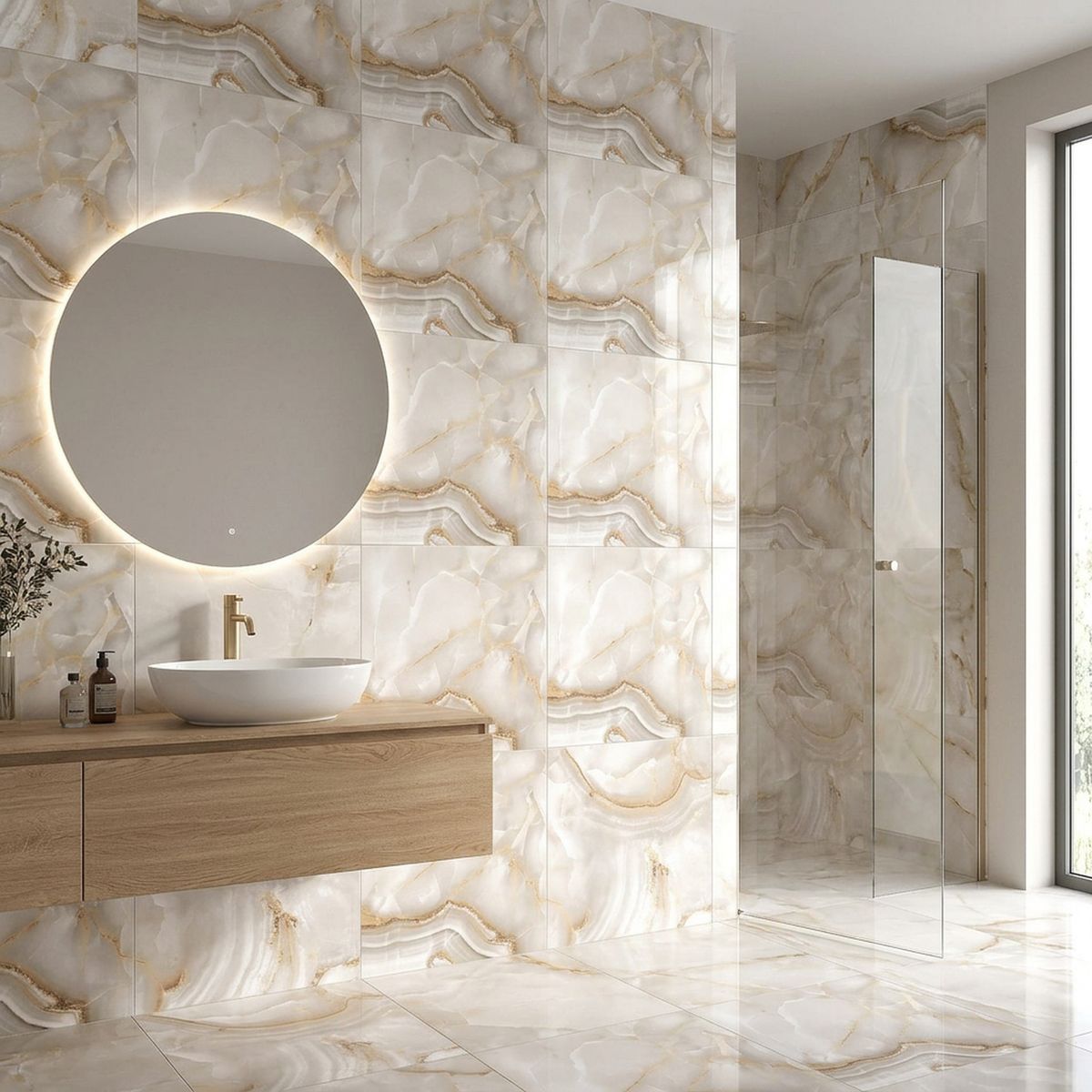 Cerámica Marmolizada lisa Venecia Beige 45x45cm 2.23 m2 , marca TREBOL - Foto Principal