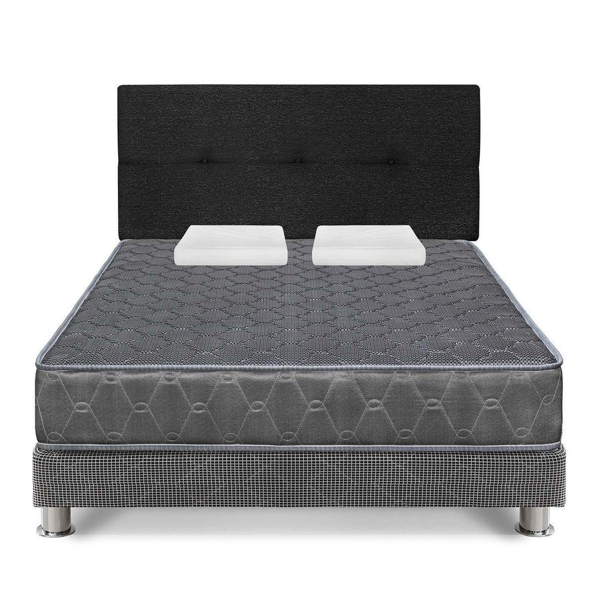 FORLI - Dormitorio 2 Plazas Gris Acqua + Almohada