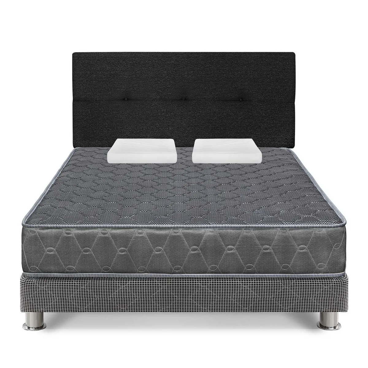 FORLI - Dormitorio 2 Plazas Gris Acqua + Almohada