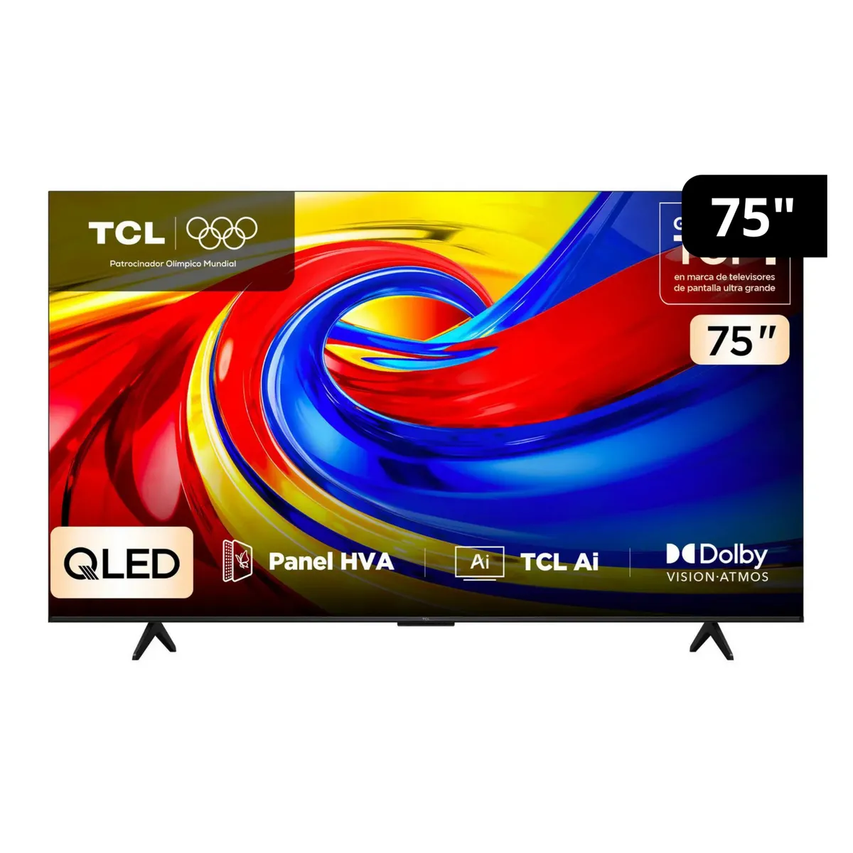 TCL - Televisor QLED 75 " 4K Ultra HD Google TV 75P7L