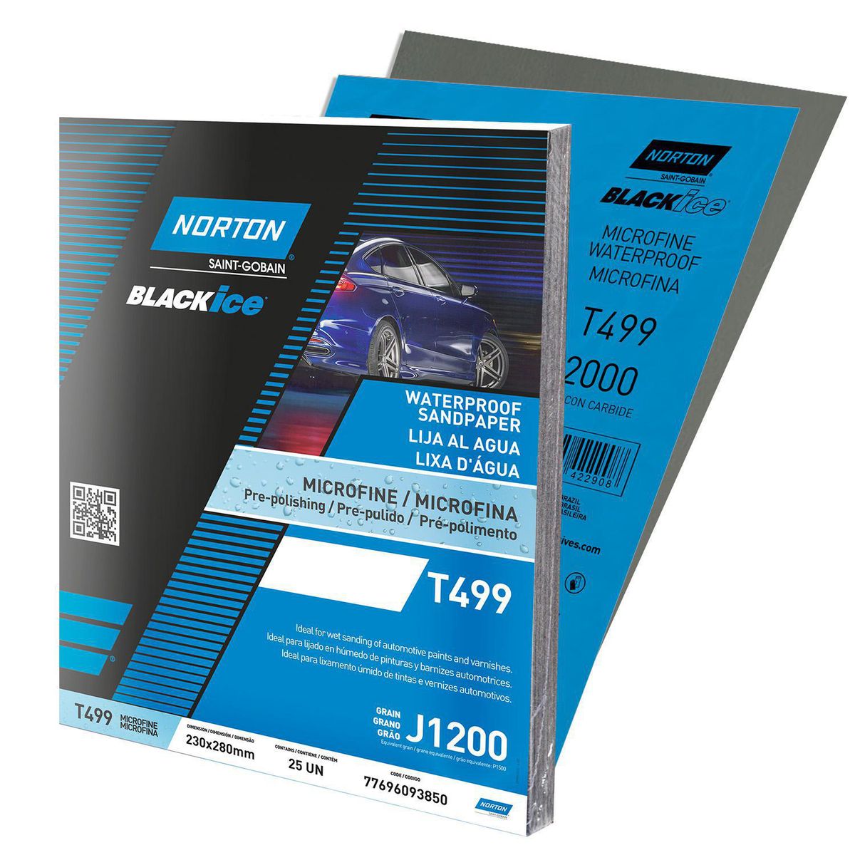 NORTON - Lija al Agua T499 Grano 2000