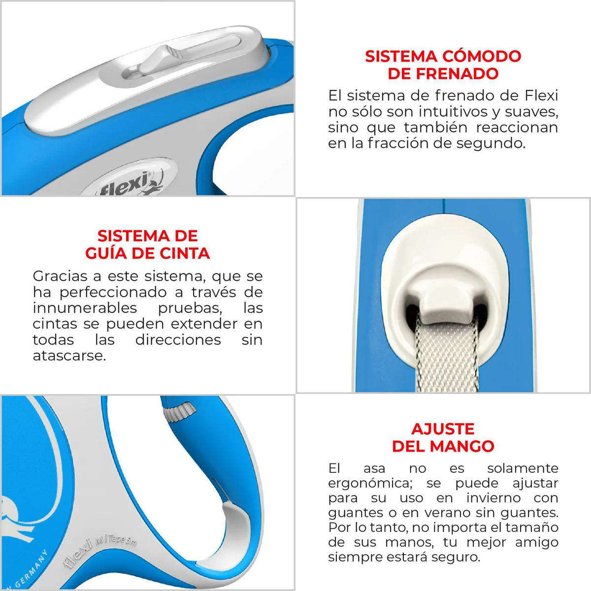 Correa para Perro color aleatorio Talla S, marca FLEXI - Foto 2