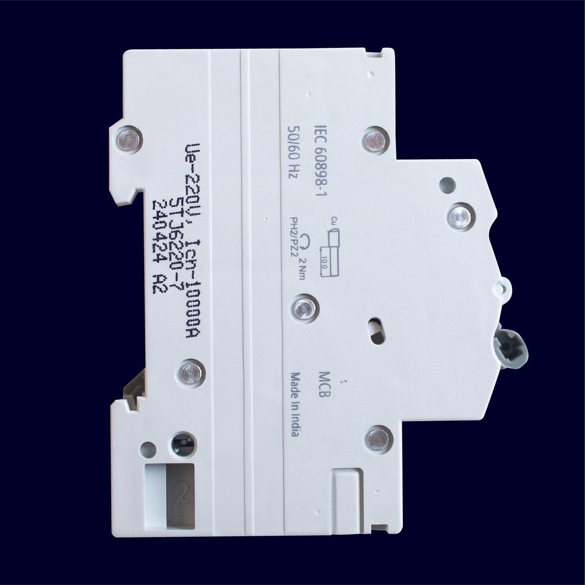 Interruptor Termomagnetico SIEMENS 2x20A 10Ka 220V CurvaC IEC60898, marca SIEMENS - Foto 2