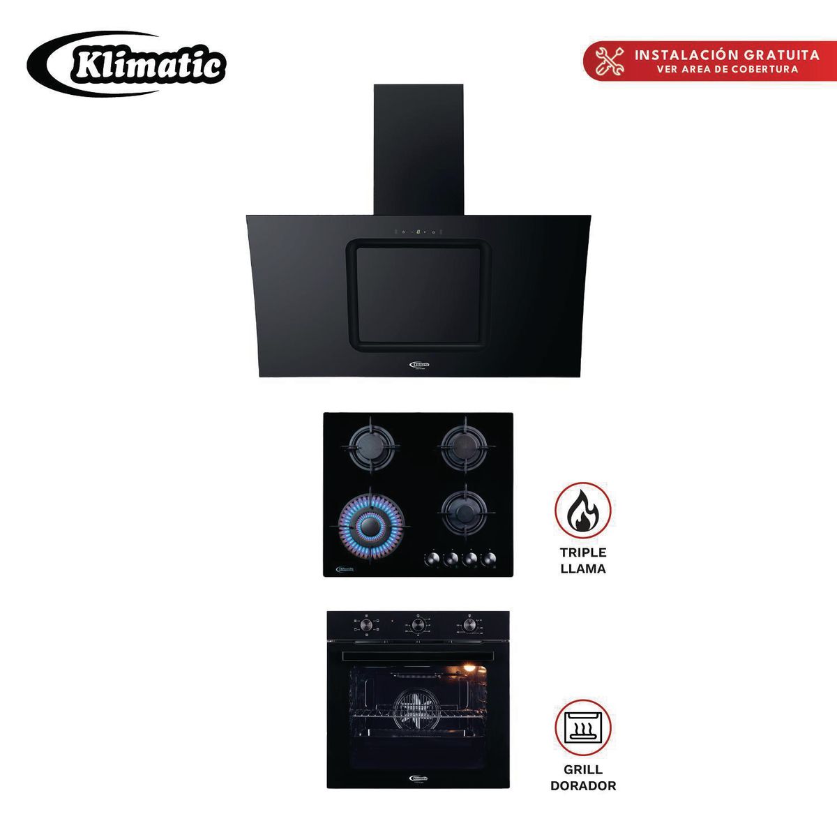 KLIMATIC - Combo de 3 Productos Nina 60 Kamba 90 y Essen