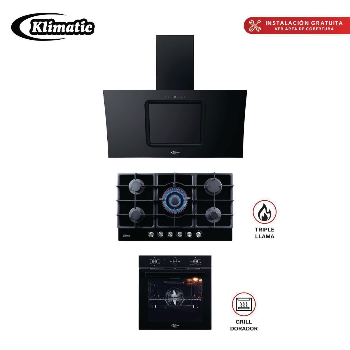 KLIMATIC - Combo de 3 Productos Trevi 90 Kamba 90 y Essen