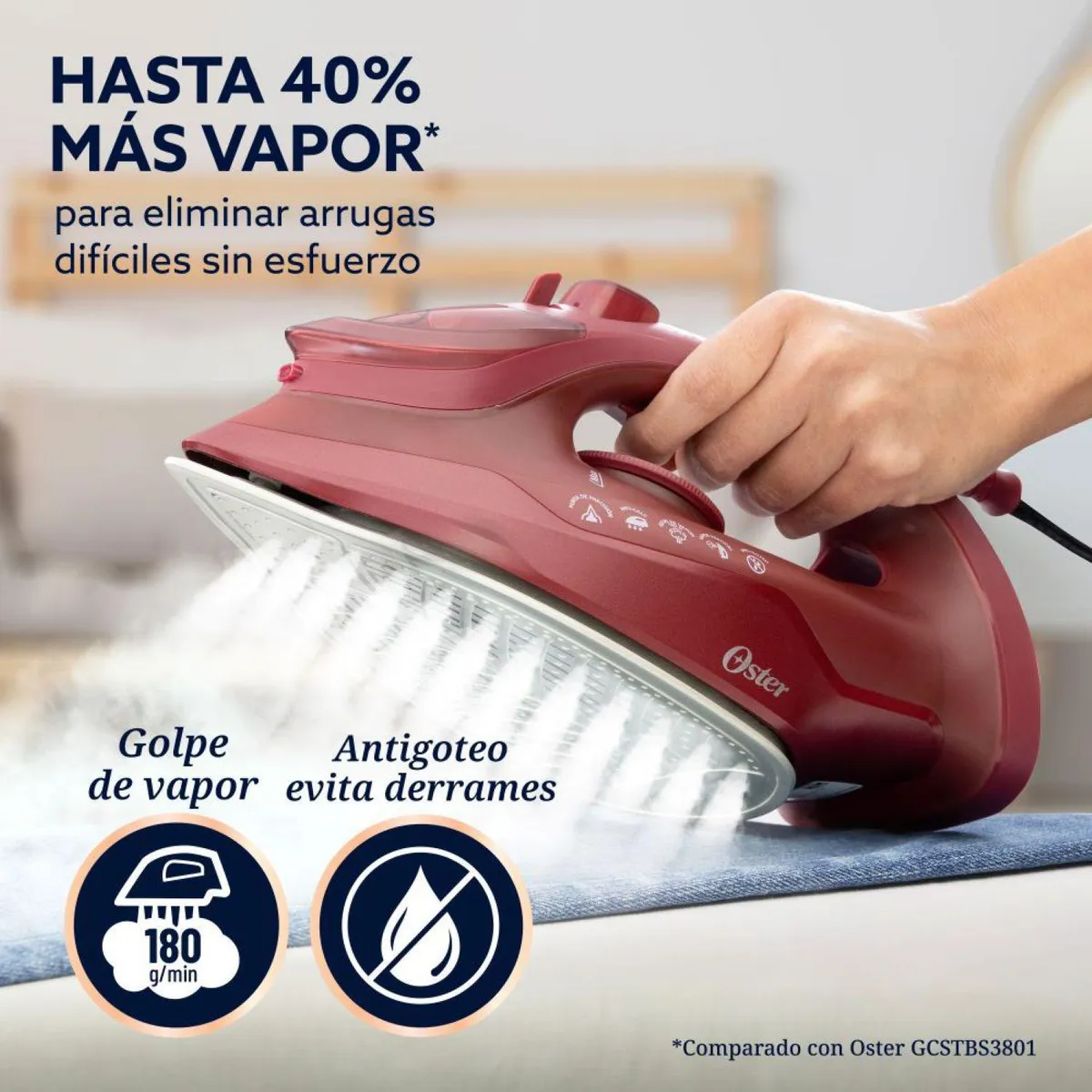 OSTER - Plancha Oster AeroGlide Rojo