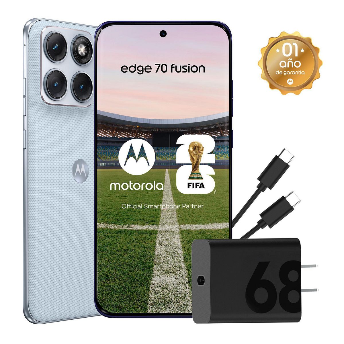 Celular Moto Edge 70 Fusion 8G 256GB Celeste, marca MOTOROLA - Foto Principal