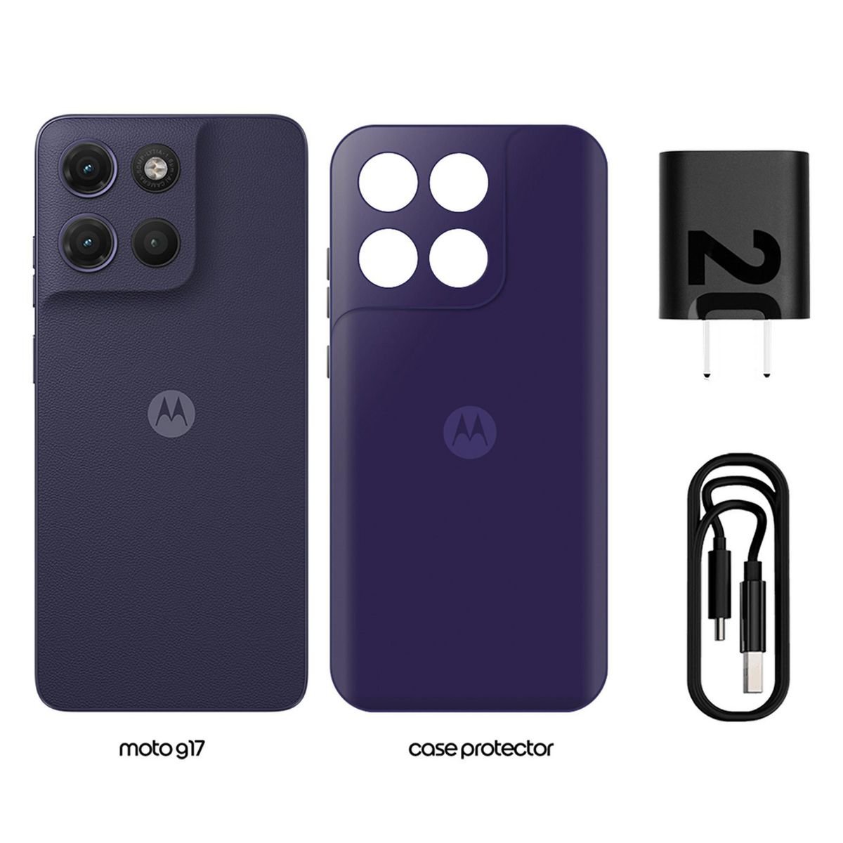 MOTOROLA - Celular Moto G17 4G 256GB Azul