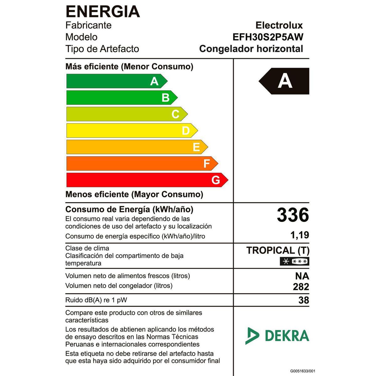 ELECTROLUX - Refrigeradora Nevera Frío Directo 282 Litros EFH30S2P5AW