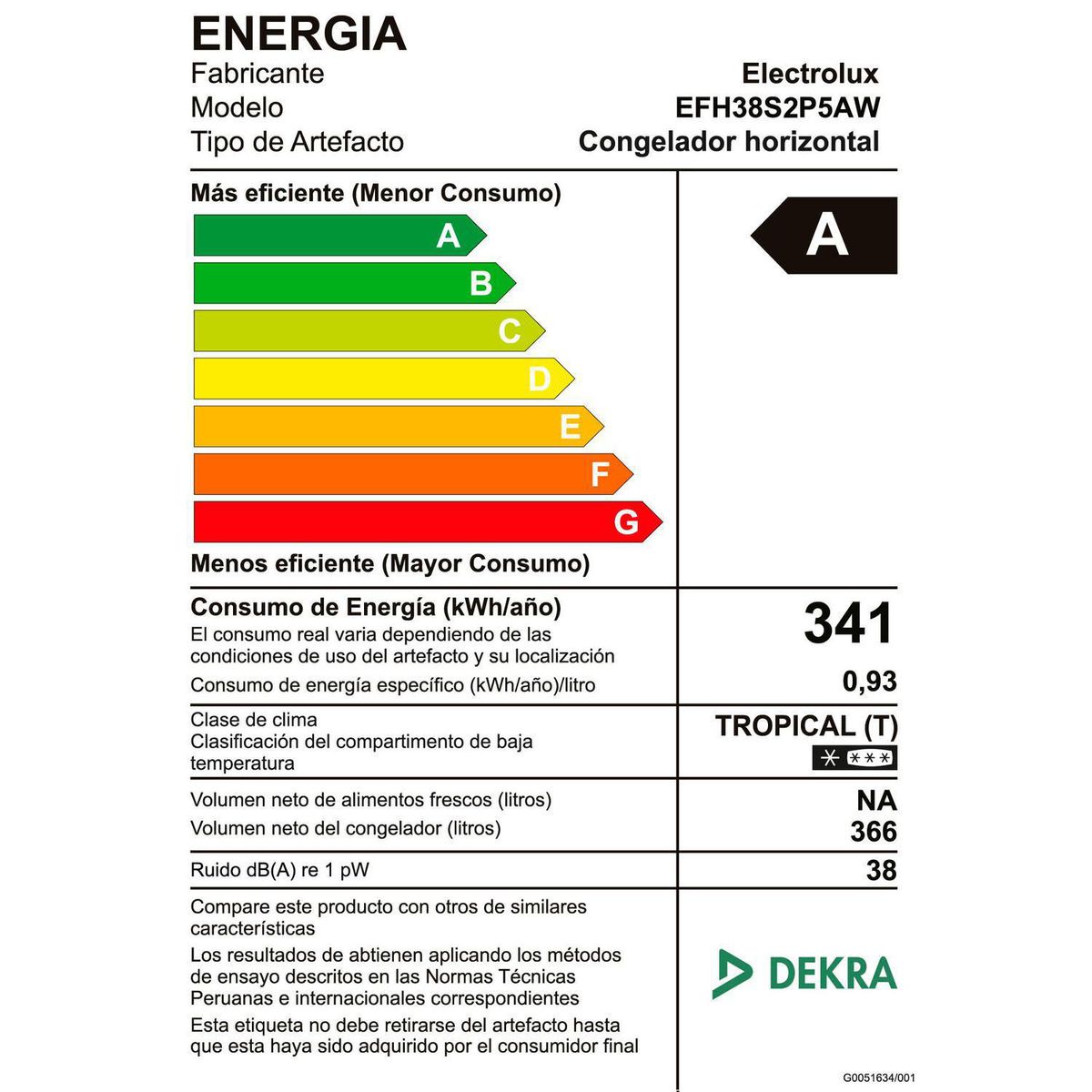 ELECTROLUX - Refrigeradora Nevera Frío Directo 366 Litros EFH38S2P5AW