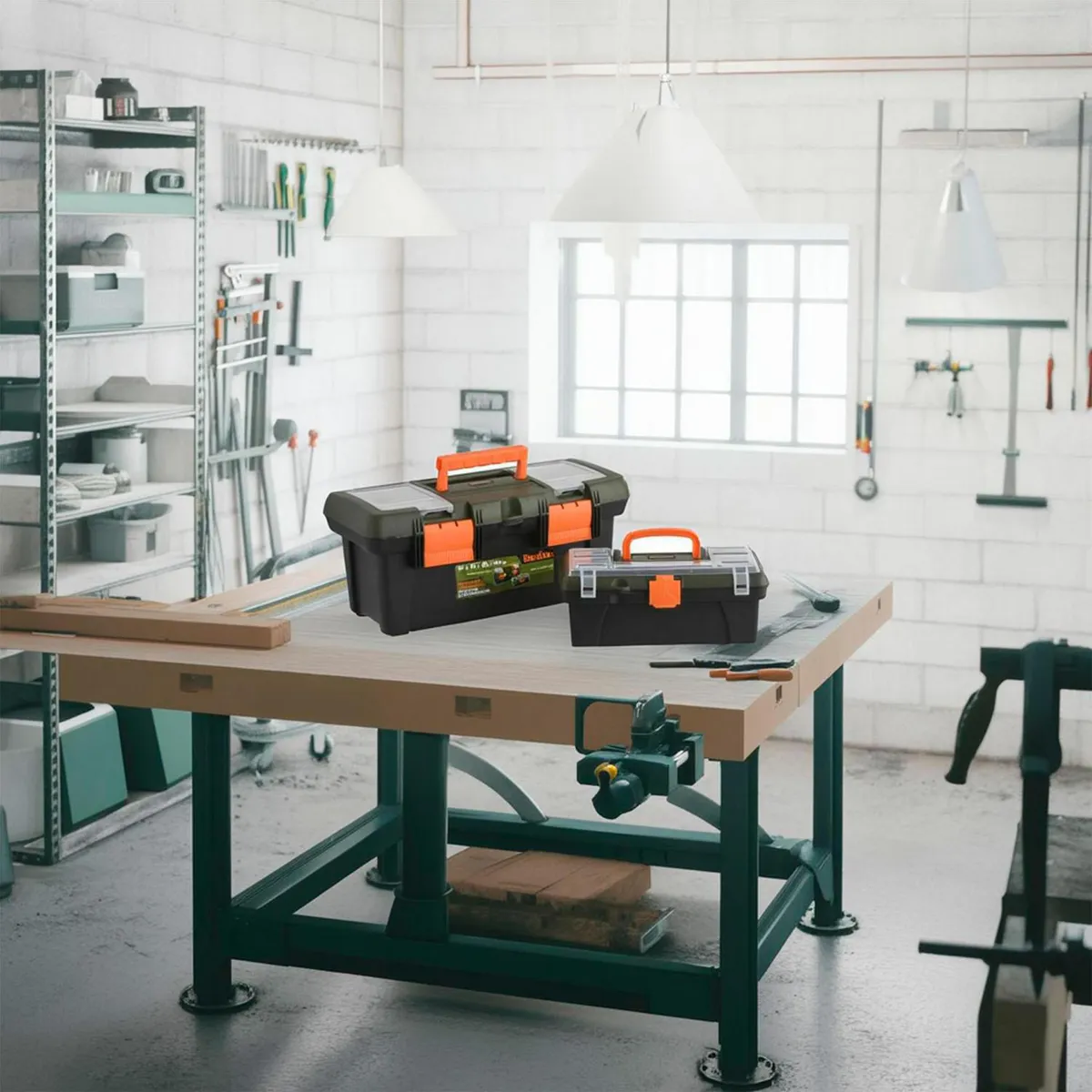 BAUKER - Set 2 Cajas de Herramientas 18'' y 12'' Bauker