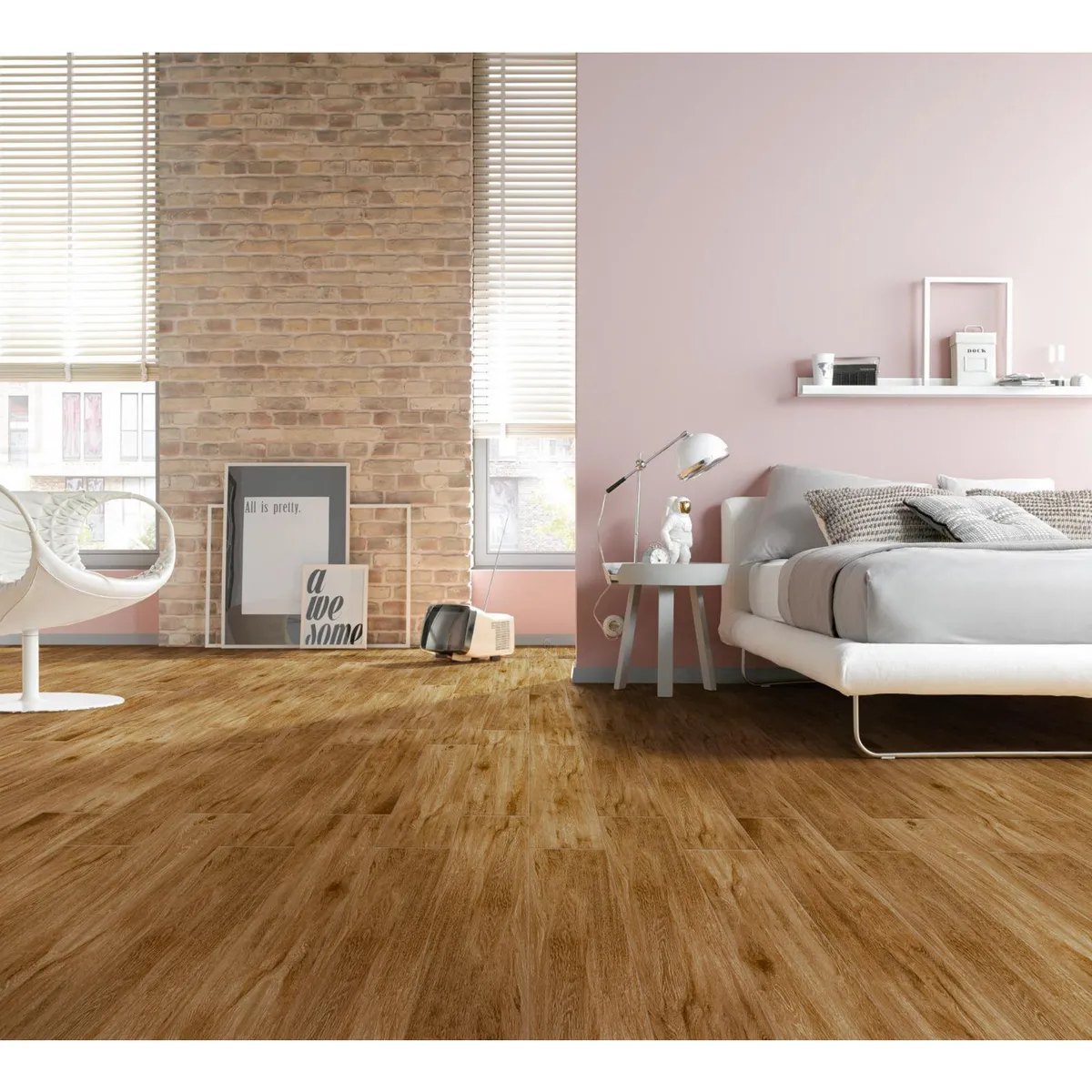 CELIMA - Gres Madera II Castaño 19.5 x 120 cm Exterior 1.40 m²