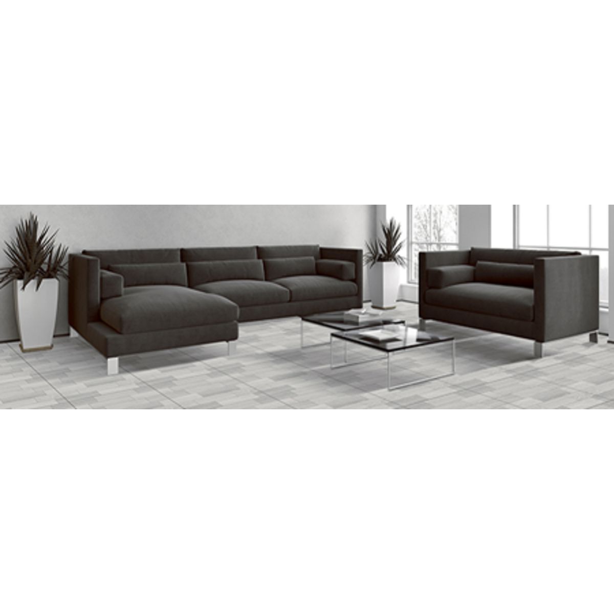 GALA -  x Maderadas Maderado Gris 1.9 m2 