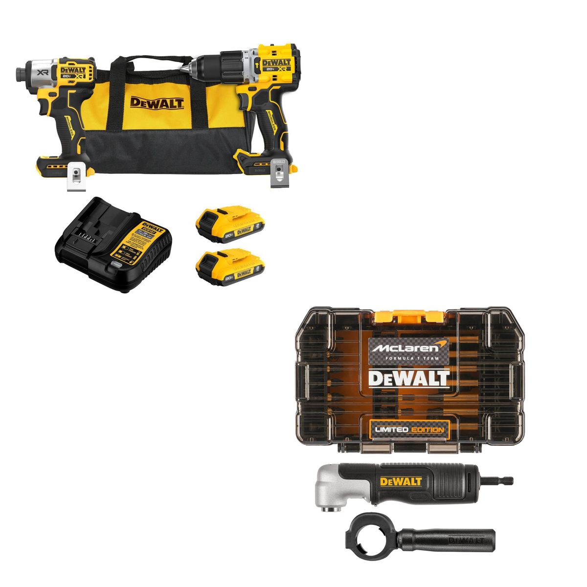 DEWALT - TALPER ATORIMP BAT DCK250D2 DW + Set de punteras McLaren FlexTorq 33 pzs DT70782-QZ DeWALT.