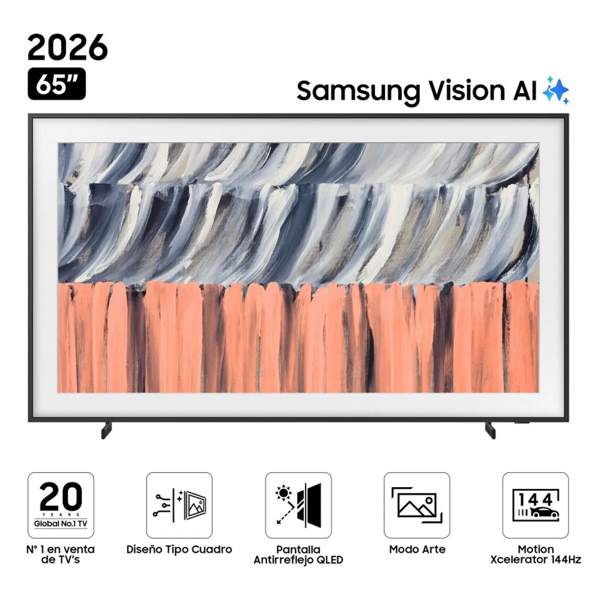 SAMSUNG - Televisor NEO QLED 65 pulgadas 4K Ultra HD Tizen QN65LS03HEGXPE