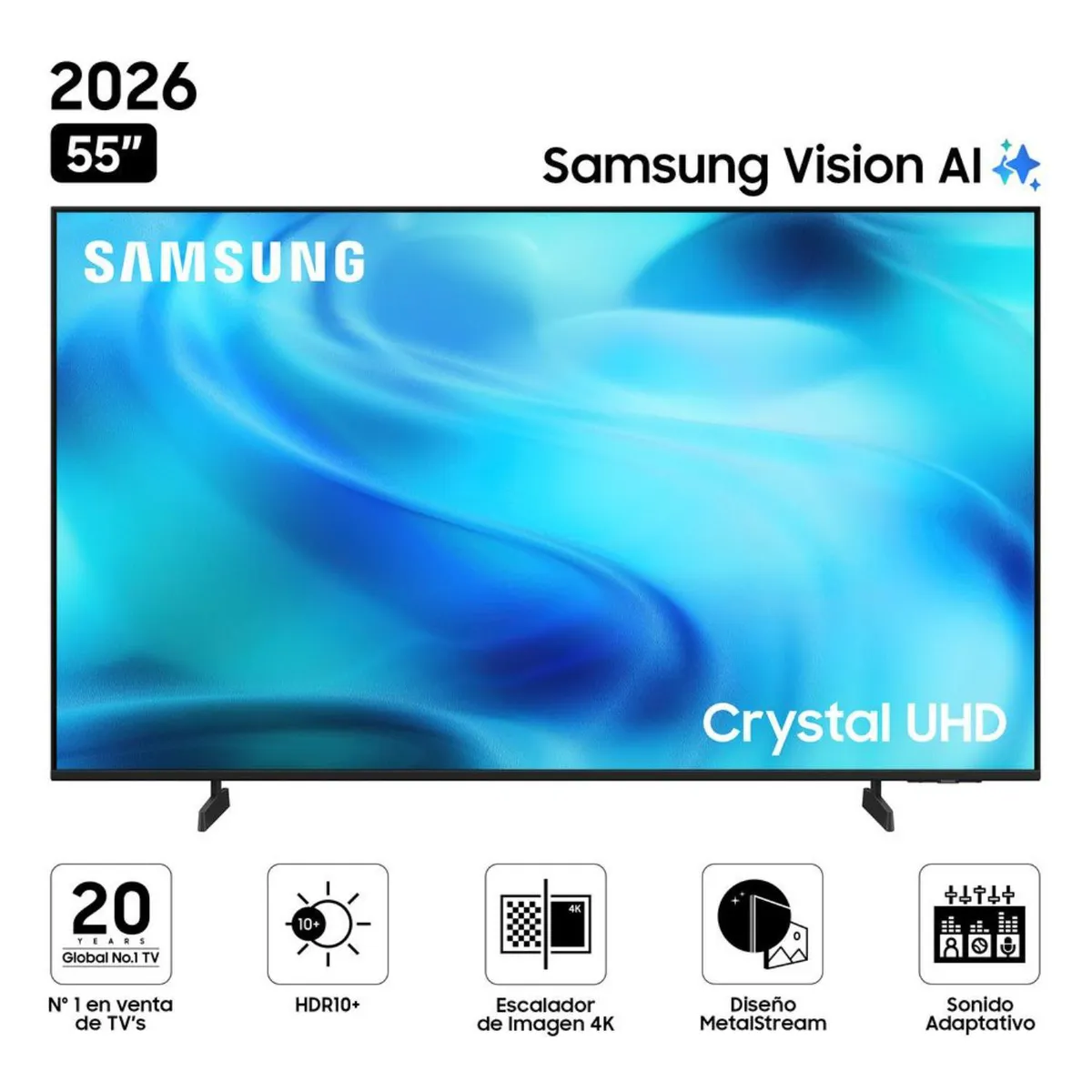 SAMSUNG - Televisor 55 pulgadas 4K Ultra HD Tizen UN55U8000HGXPE