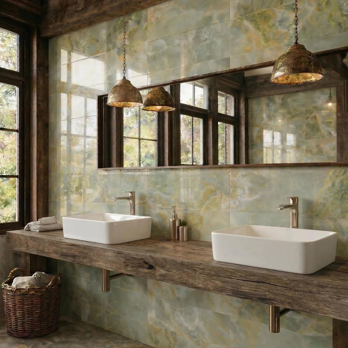  - 30 x 90 cm Onyx Verde 1,80 m²