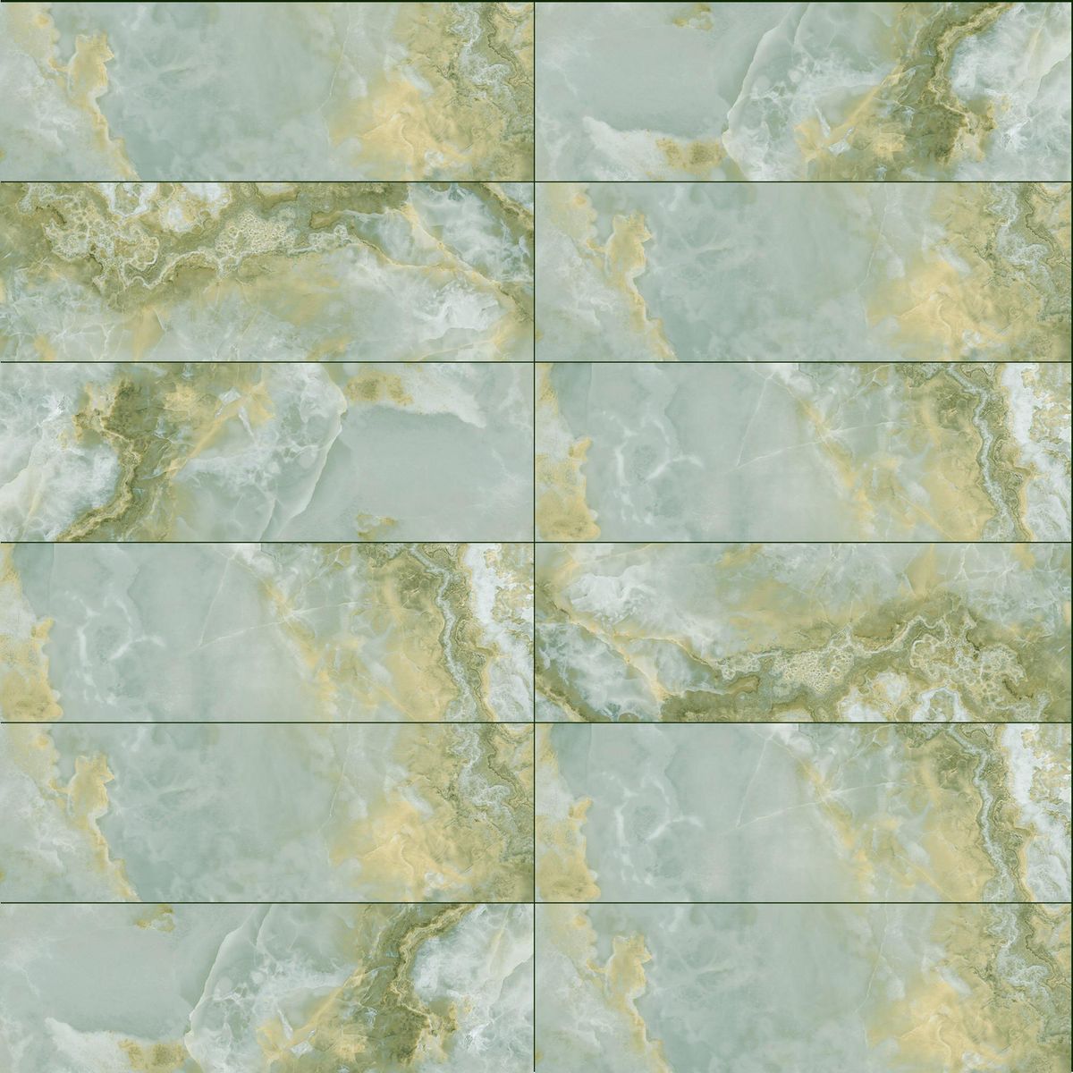  - 30 x 90 cm Onyx Verde 1,80 m²