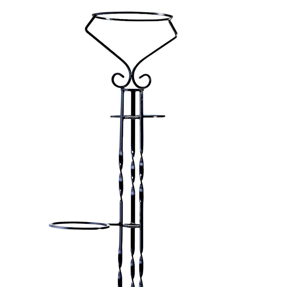 GENERICO - Arbolito Porta Macetas Colonial Color Negro 40x103cm