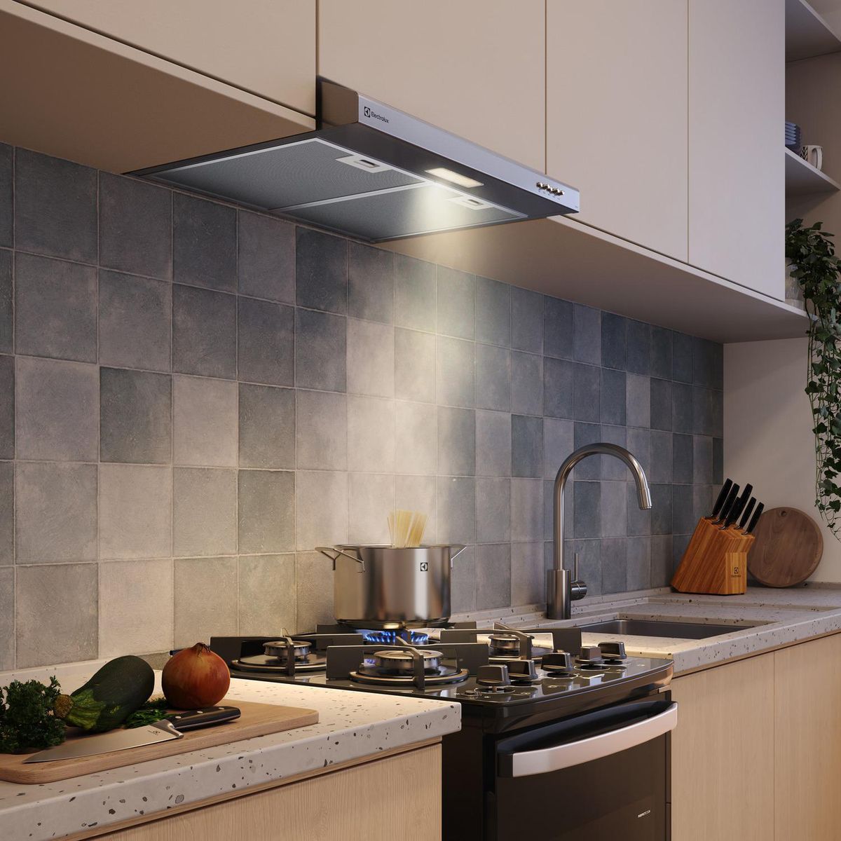 Electrolux - Campana Extractora Empotrable 60cm Silver Electrolux