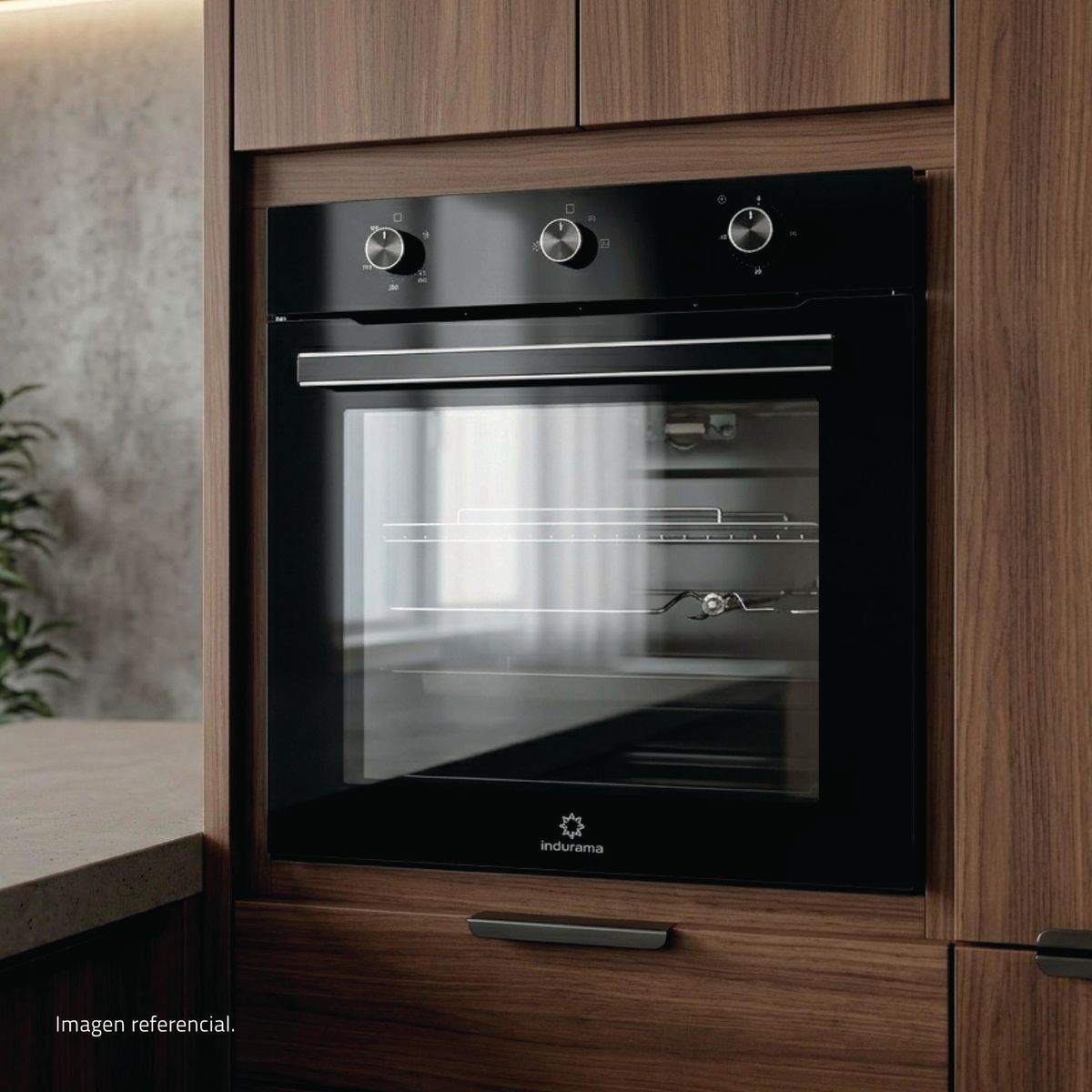 INDURAMA - Horno Empotrable a Gas 75 L HEI-75NGP Indurama