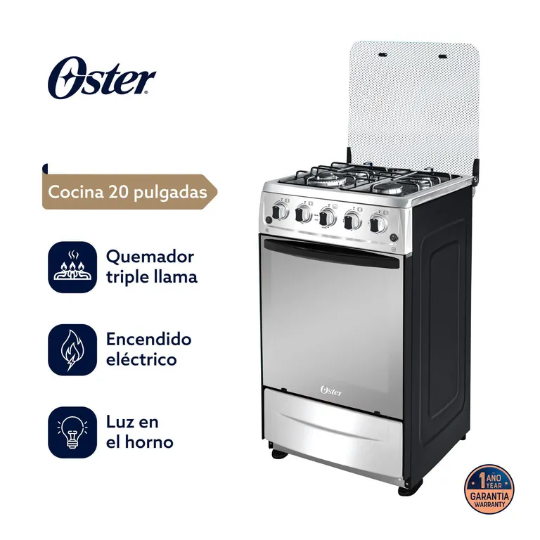 Cocina Oster PGSC20G4HTBS 20" Acero Inoxidable