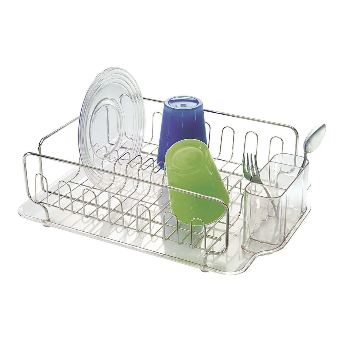 INTERDESIGN - Escurridor de Platos con Portacubiertos