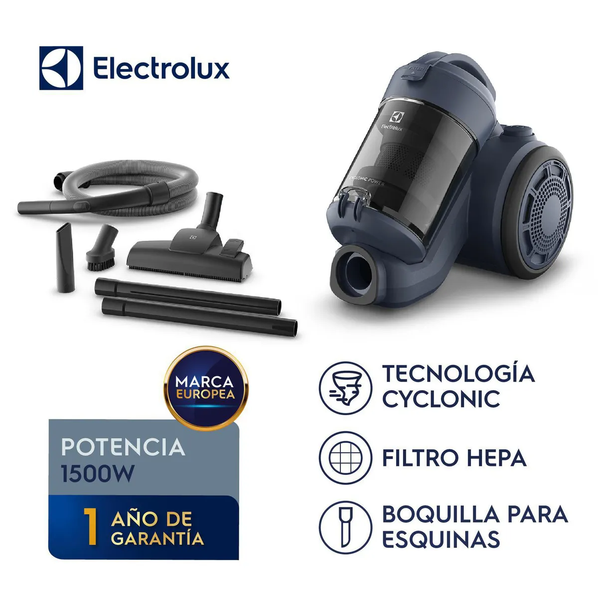 Electrolux - Aspiradora Cyclonic Power 1500 Watts