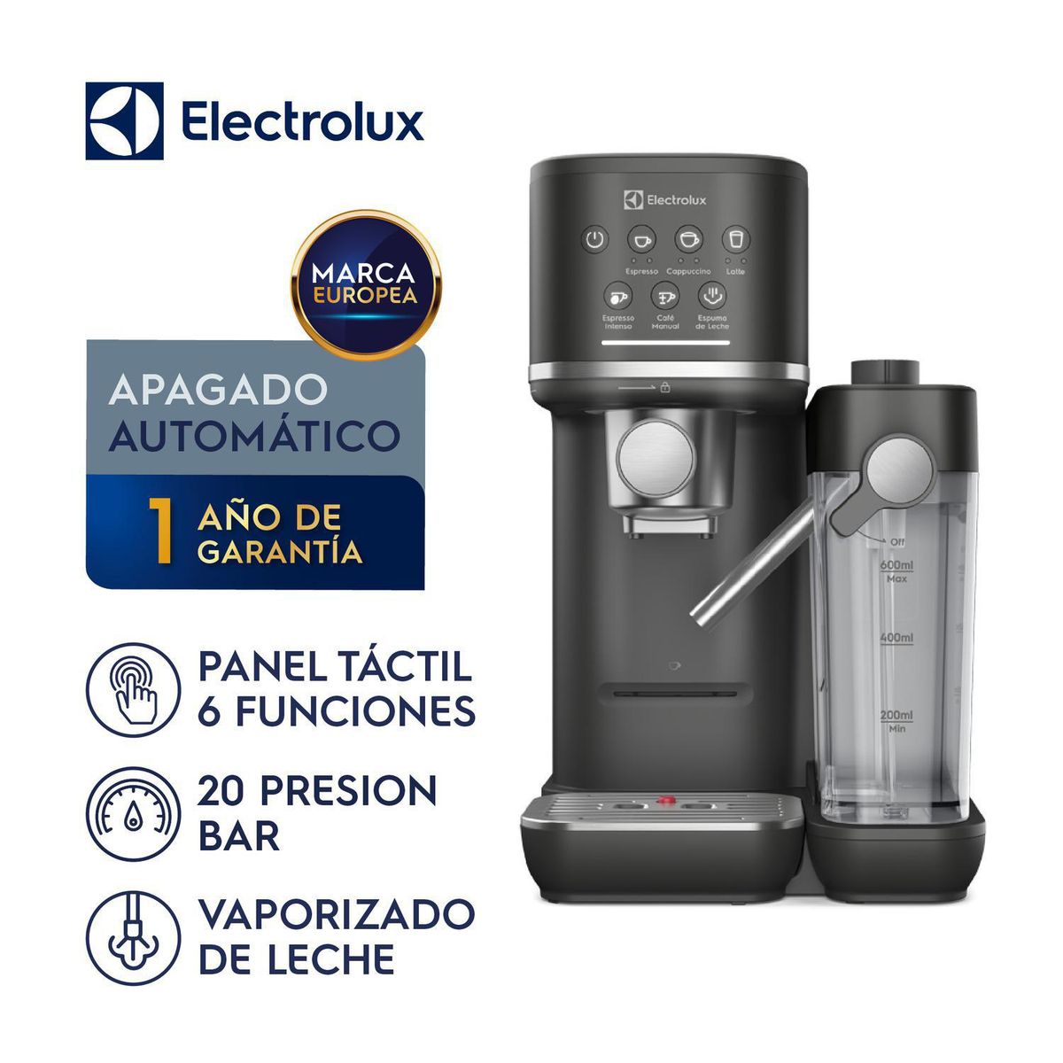Electrolux - Cafetera Espresso 1.2L Electrolux ECM70