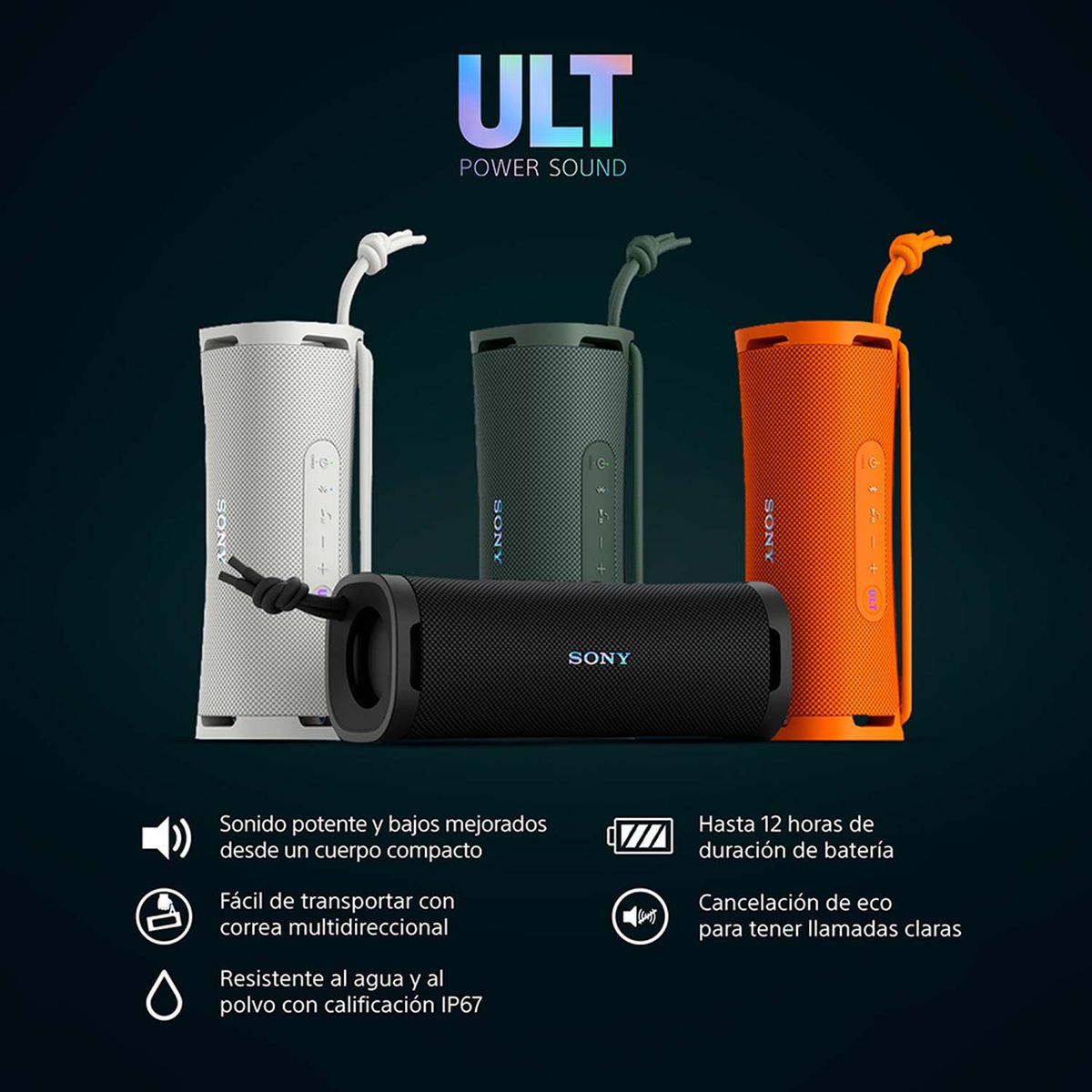 SONY - Parlante Bluetooth SRS-ULT10 Portátil ULT FIELD 1