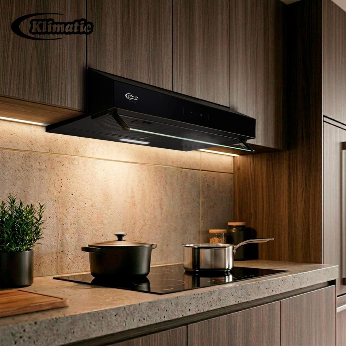 Klimatic - Campana Extractora Convencional 60CM Utrecht Negro