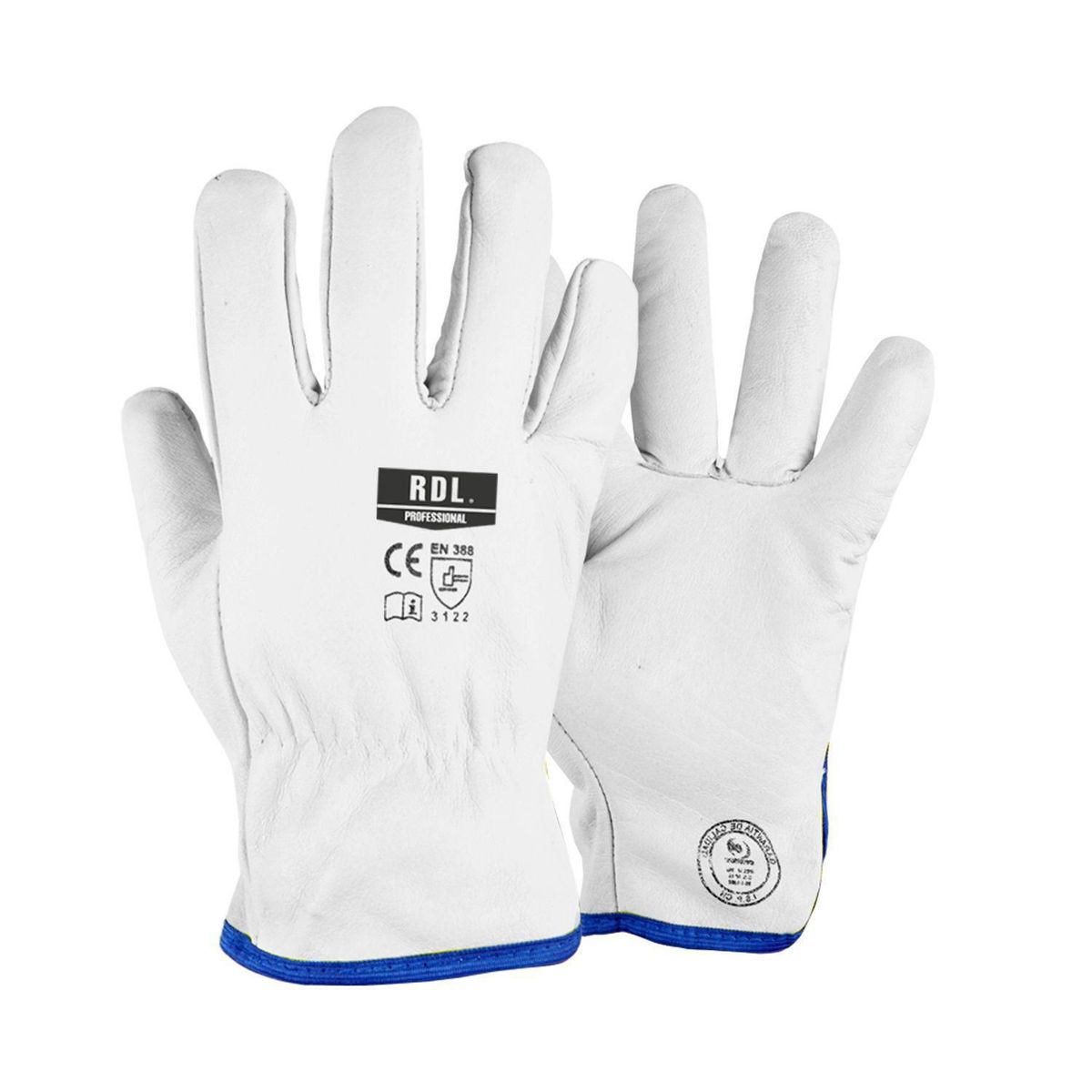 RDL - Guantes de Seguridad Puño Corto Blanco RT