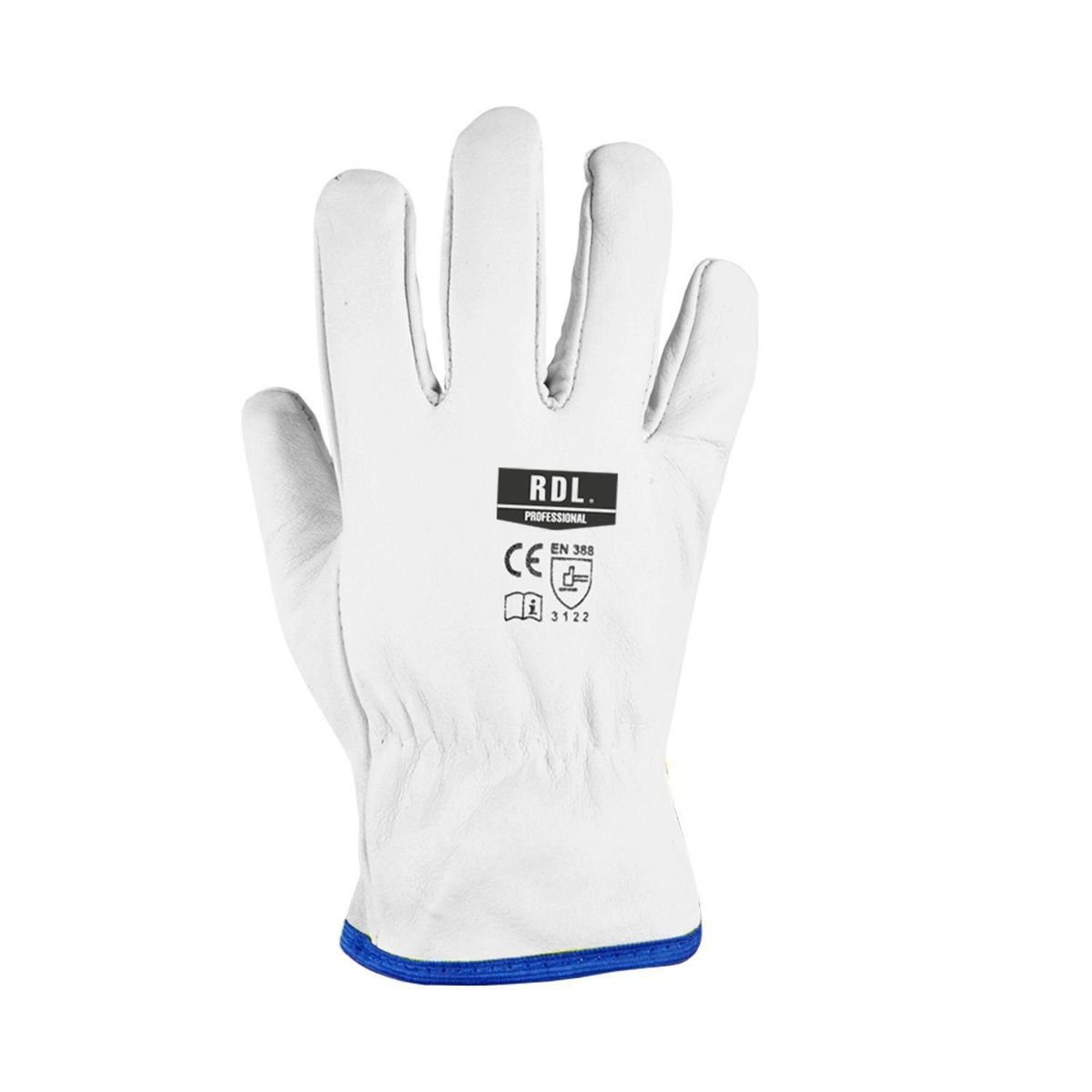 RDL - Guantes de Seguridad Puño Corto Blanco RT