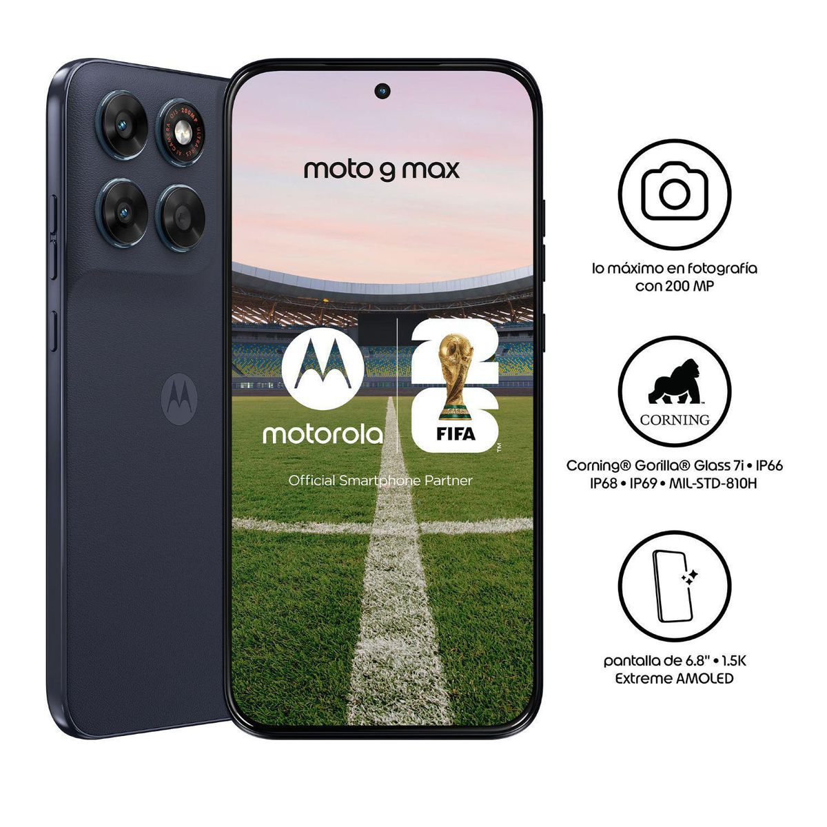 MOTOROLA -  MOTO g max 5G 256 GB NEGRO