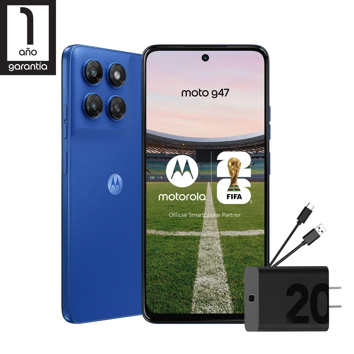 MOTOROLA - Celular Motorola G47 5G/128GB Azul