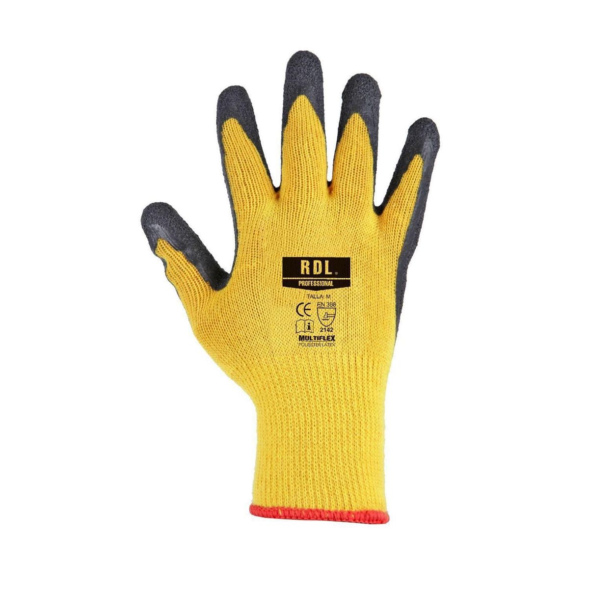 RDL - Guantes de Seguridad Multiflex Látex Amarillo Talla M